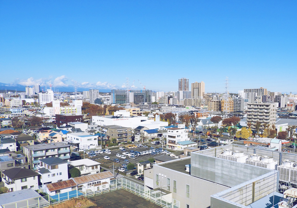 相模原の町並み